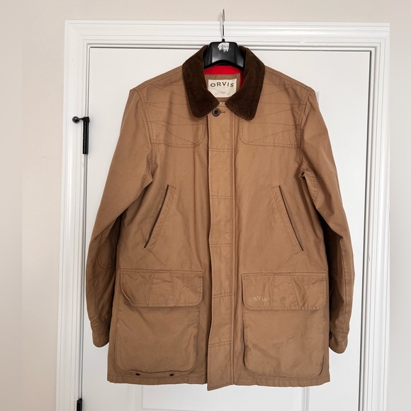 Orvis Other - Orvis Heritage Field Coat OR‑4H05 Men’s Medium Tan Waxed Cotton Jacket